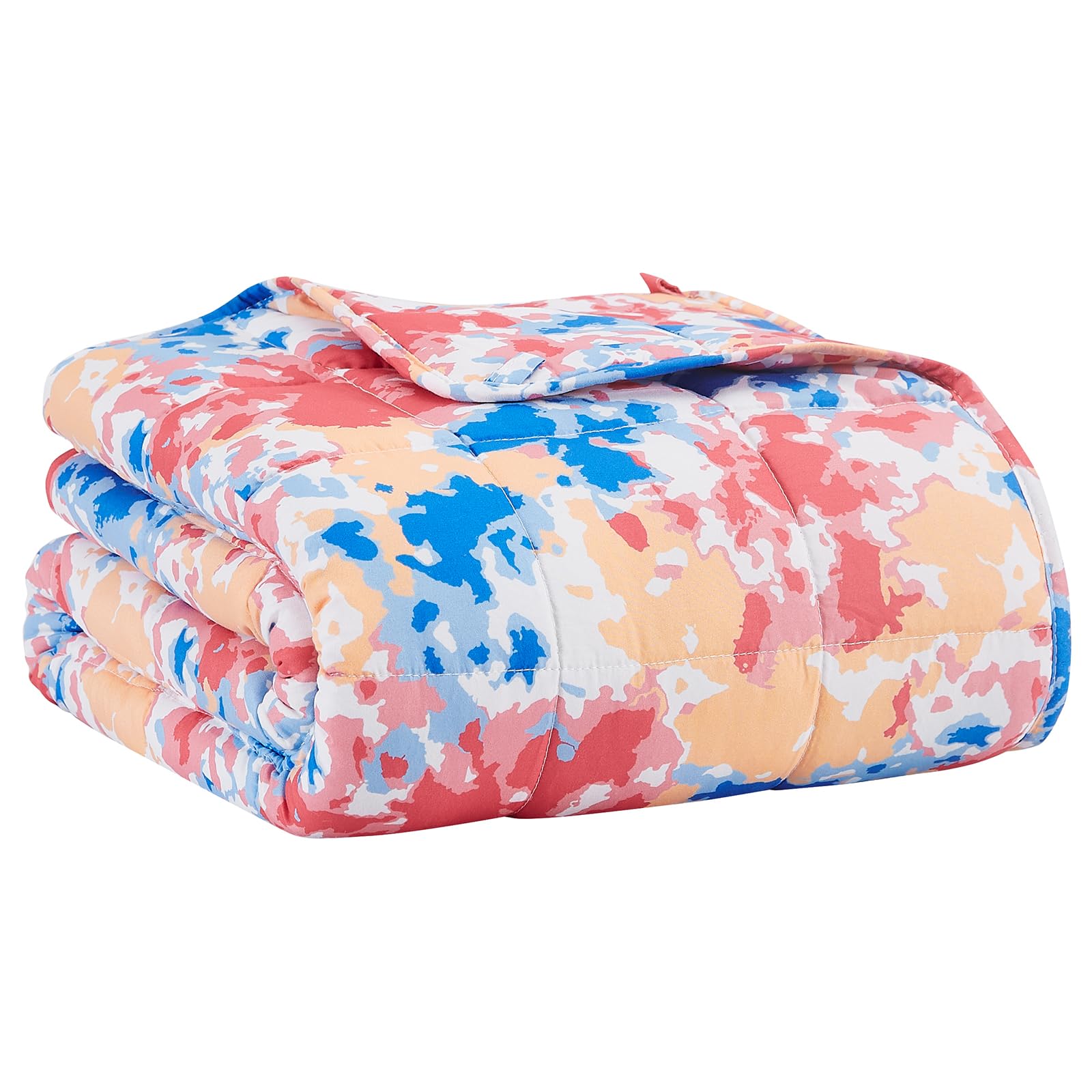 L'AGRATY Weighted Blanket - 48"x72" 15lbs Cooling Breathable Heavy Blanket with Glass Beads for Adult All-Season — image 1