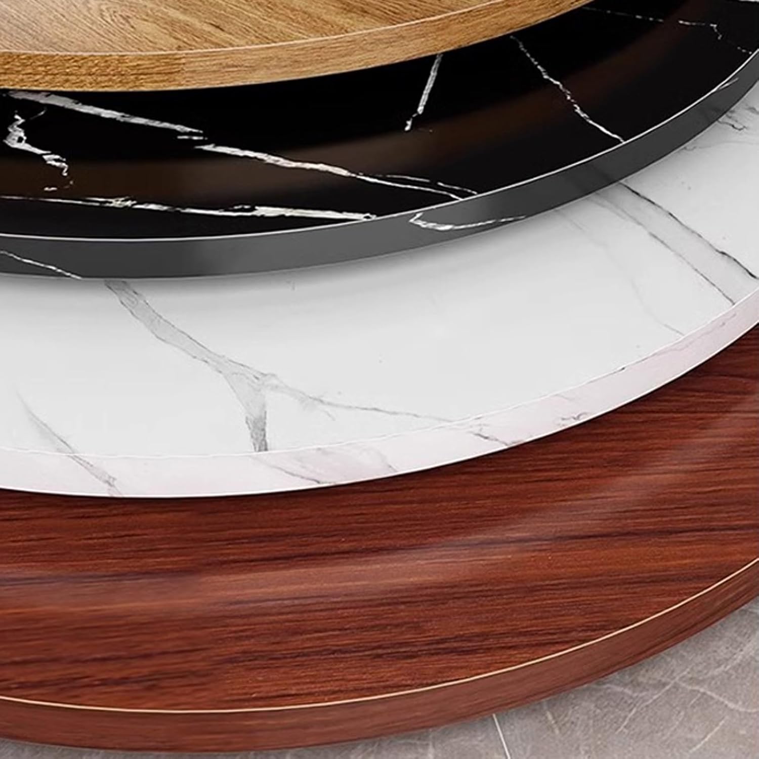 Wooden Countertop Thickness 16mm, Whole-Piece Particle Board Table Top Easy-to-Clean, for Cabinet, Pantry, Countertop 60cm, 70cm, 80cm, 90cm, 100cm(Black,90CM(35.4IN))