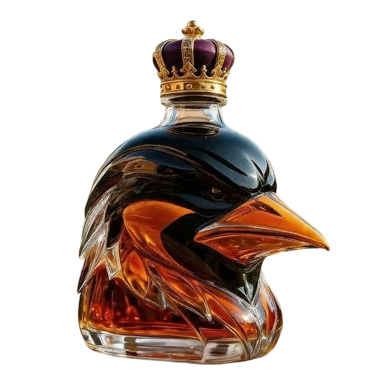 NVOQILIN Hawks Head Form Liquor Bottle Glass Whiskeys Dispenser Shatter Resistant Drinkware for Social Gatherings Whiskeys Decanter for Parties