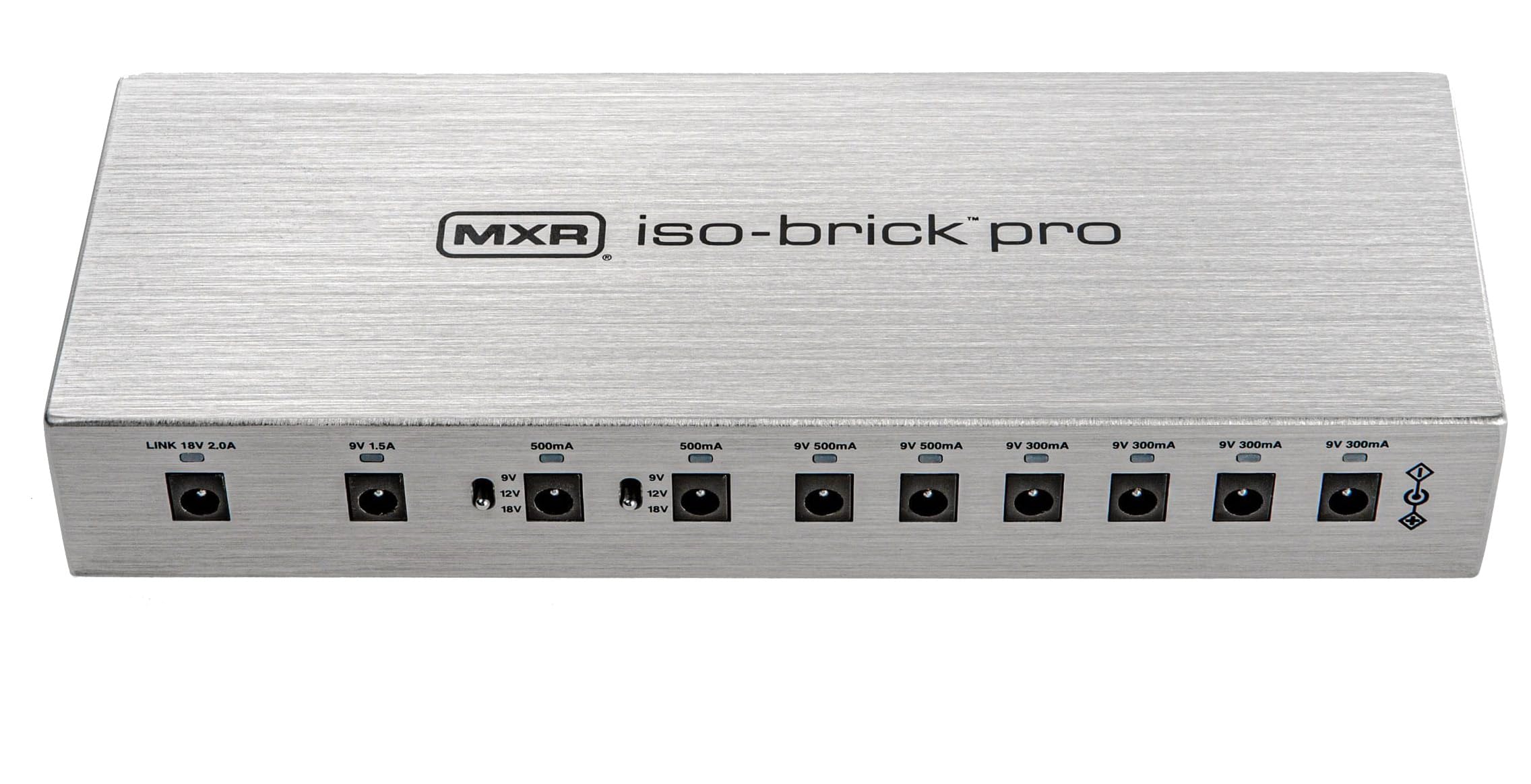 MXR M242 ISO-Brick PRO Guitar Effects Pedal Power Supply 10 Isolated DC Output 9V/12V/18V Dedicated Output for Power Supply Tonebird Cable, Tool, Tuner, Patch Bundle