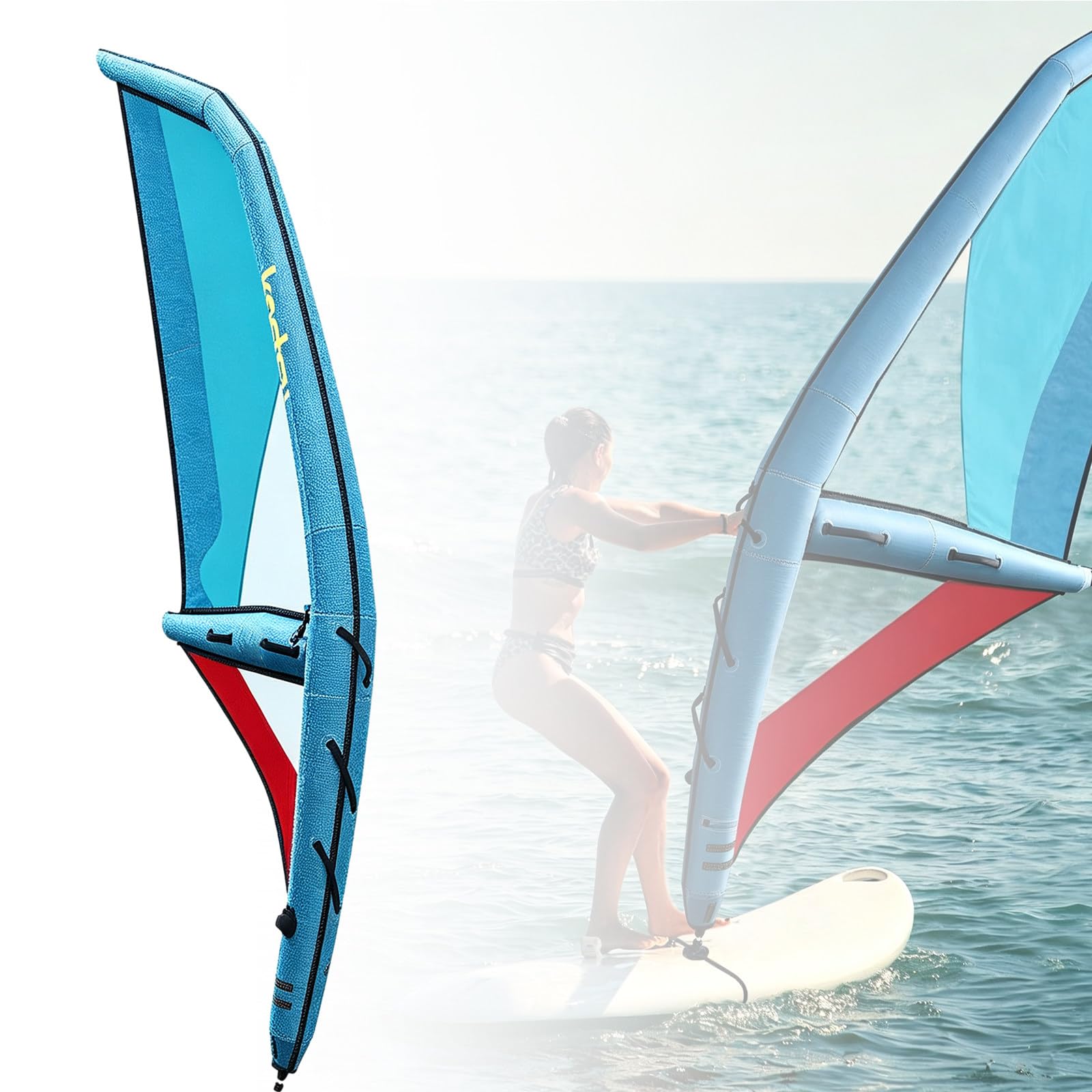 SHAHRYAR Inflatable Windsurfing Sail, Wind Surfing Surfboard and Sail 4.2㎡
