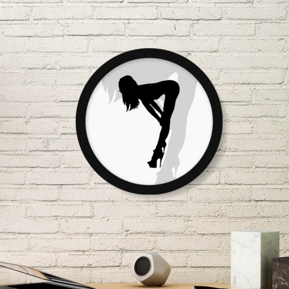 Cadre bois noir peinture silhouette femme cadeau deco DIYthinker