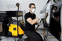 Vista 7 de Lijado sin polvo con herramienta lijadora orbital eléctrica directa Mirka DEOS 383XCV / 2.75 pulgadas x 8 pulgadas / órbita de 3 mm / MID3830201US