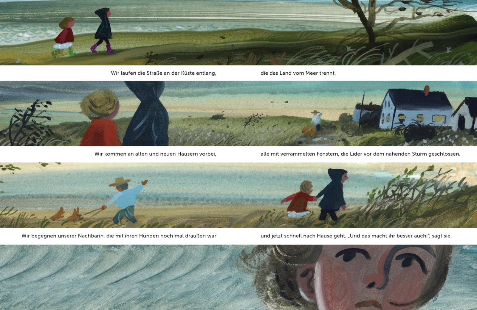 Mit dem Sturm um die Wette rennen: Poetisches Bilderbuch ab 4 Jahren über Geschwister, Natur und Zusammenhalt