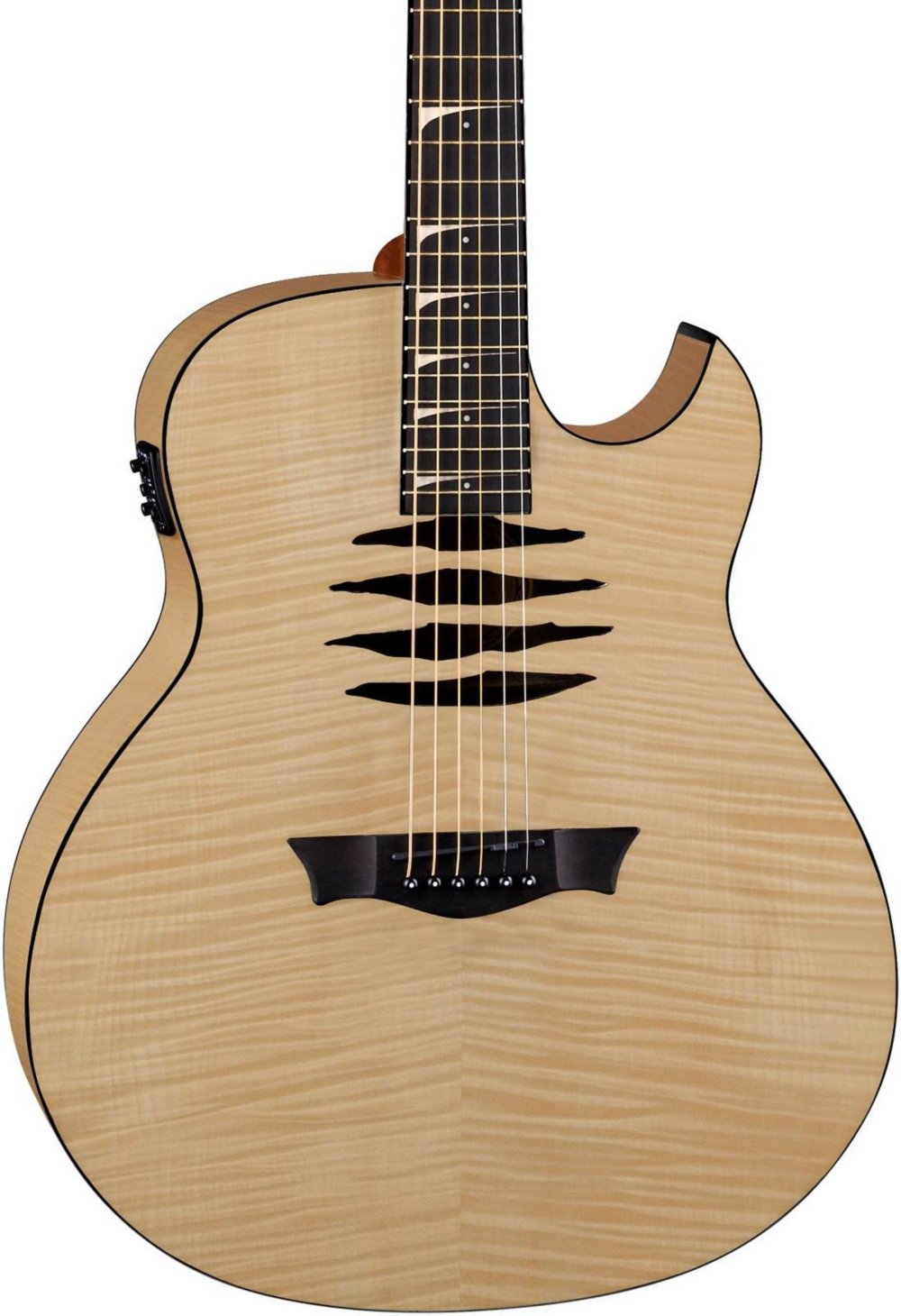 Dean Mako Dave Mustaine Acoustic-Electric Flame Top Guitar, Gloss Natural