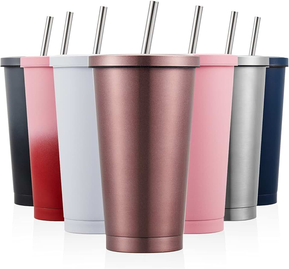 Amazon.ca tumbler with straws and lids