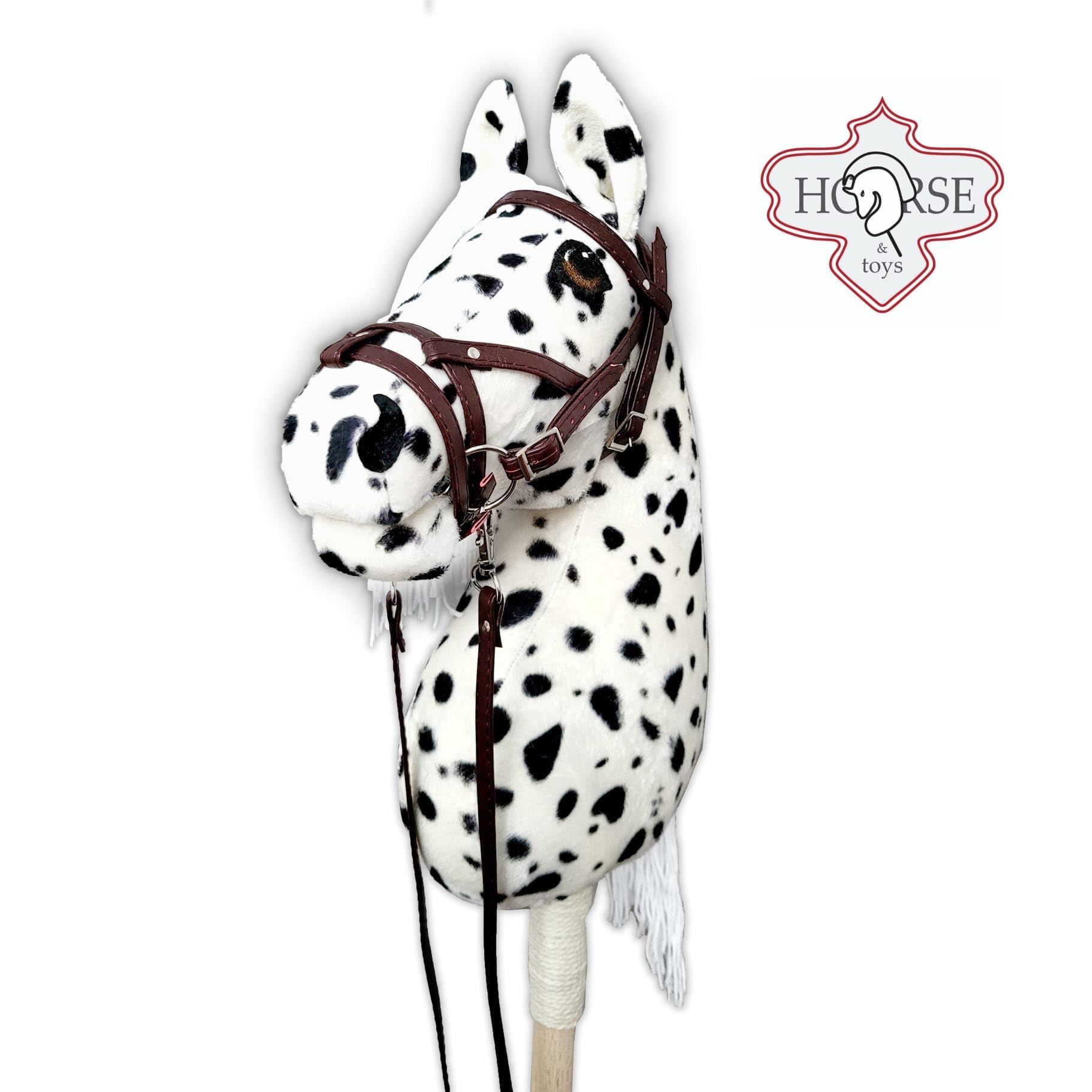 Hobby Horse - Cavallo hobby, formato A3 (cavallo su un bastone) (bianco)