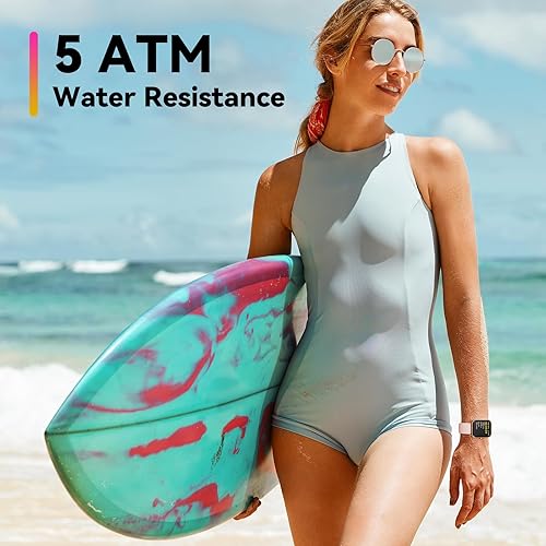 Miniatura 6 de ENOMIR Reloj inteligente para mujeres y hombres con llamada Bluetooth, reloj inteligente con Alexa integrado, monitor de sueño SpO2 de frecuencia