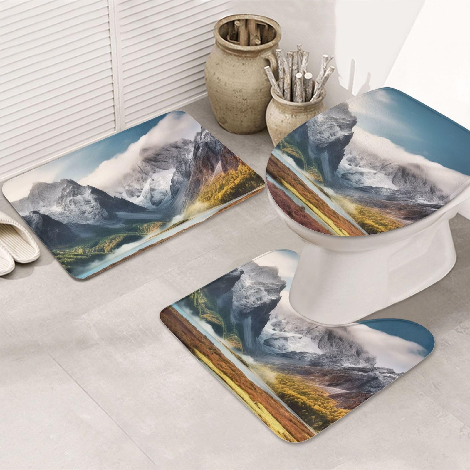 Tapis de salle de bain absorbant pour une sortie de douche confortable
