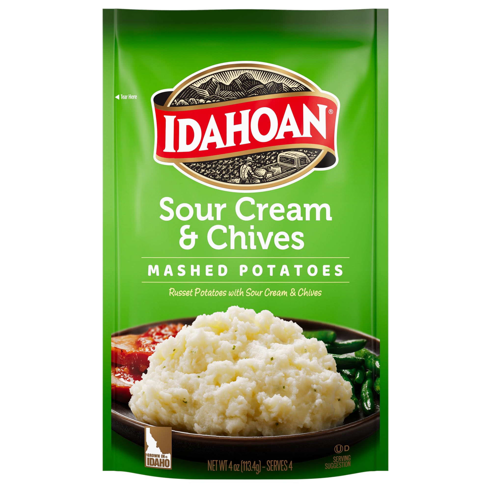 Idahoan Mashed Potatoes Sour Cream Chive 4 Oz
