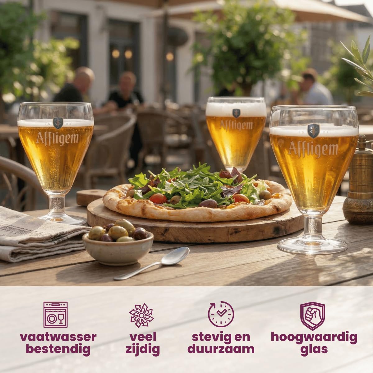 Affligem Belgian Ale - Calice da birra calice, confezione da 2
