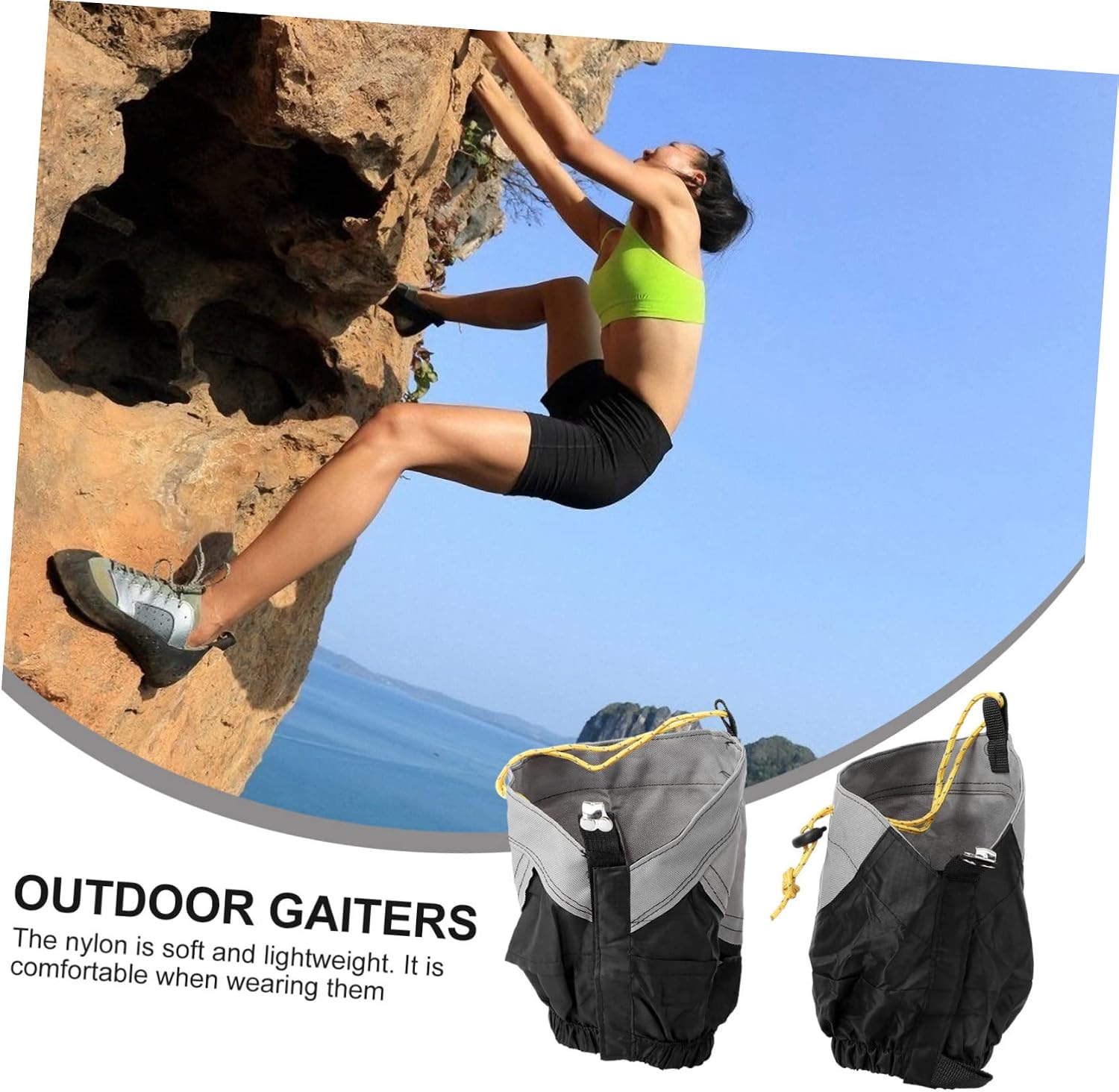 Camping Gear Rain Shoe Covers Leg Gaiters for Hunting Lightweight Walking Gaiter Random Color