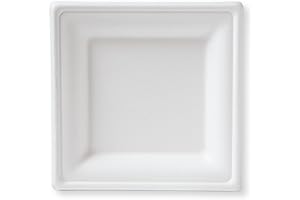 Susty Party 6-Inch Compostable Square Plates (50-Count)