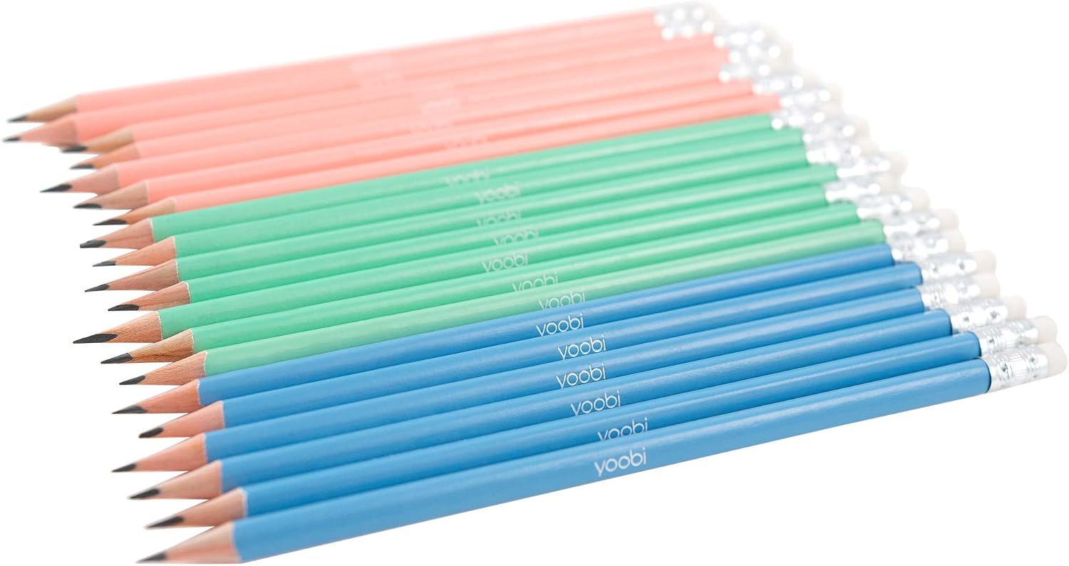 Yoobi | No. 2 Pencils | Multicolor Variety Pack of 60