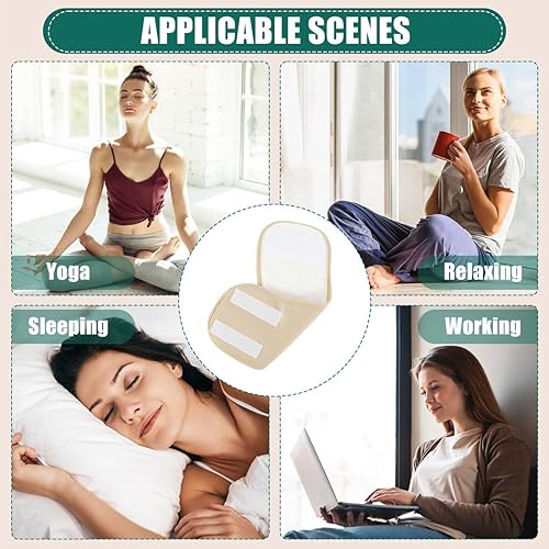 Miniatura 6 de Paquete de 4 envolturas de aceite de ricino para tobillo de pie, envoltura de pie de aceite de ricino, envoltura de compresión de pie de aceite de