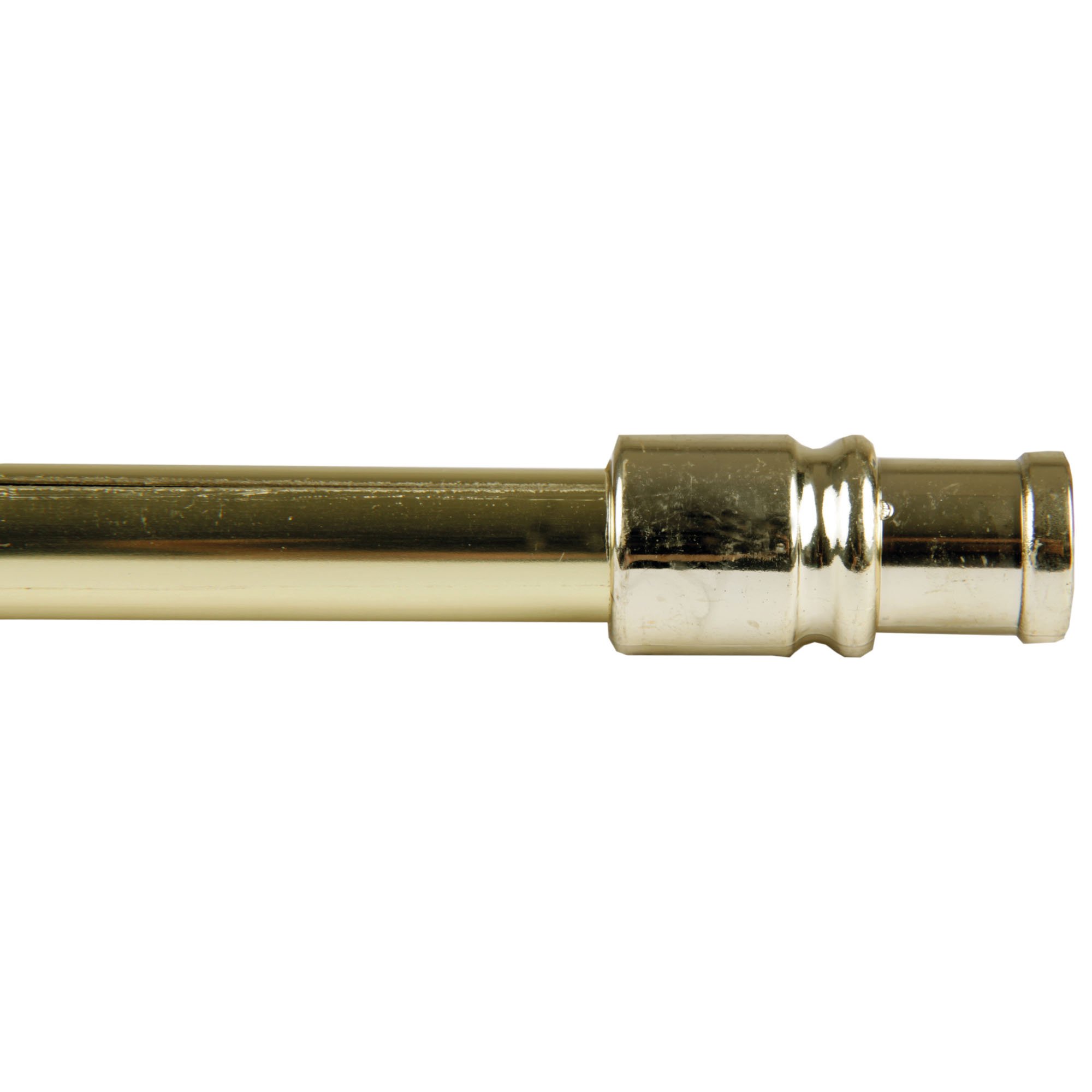 2 Tringles Plates Extensibles 50/80cm + 4 Pitons Dorés - Mobois
