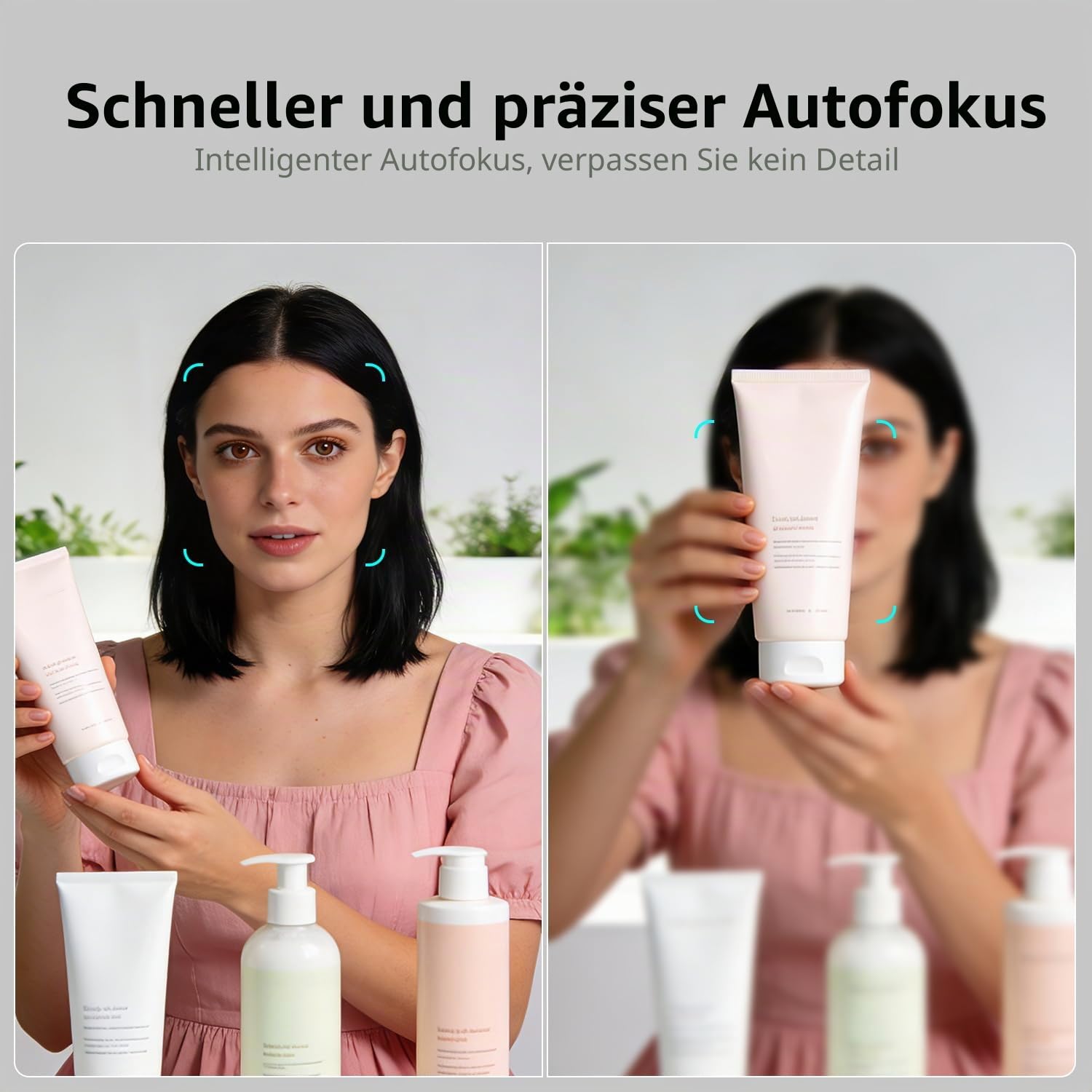 TOALLIN 4K Webcam für PC, Windows Hello kompatible, Gesichtserkennung | Autofokus, integriertes Mikrofon, USB-Kamera für PC Laptop, Online-Meetings, Live-Streaming, Videoanrufe