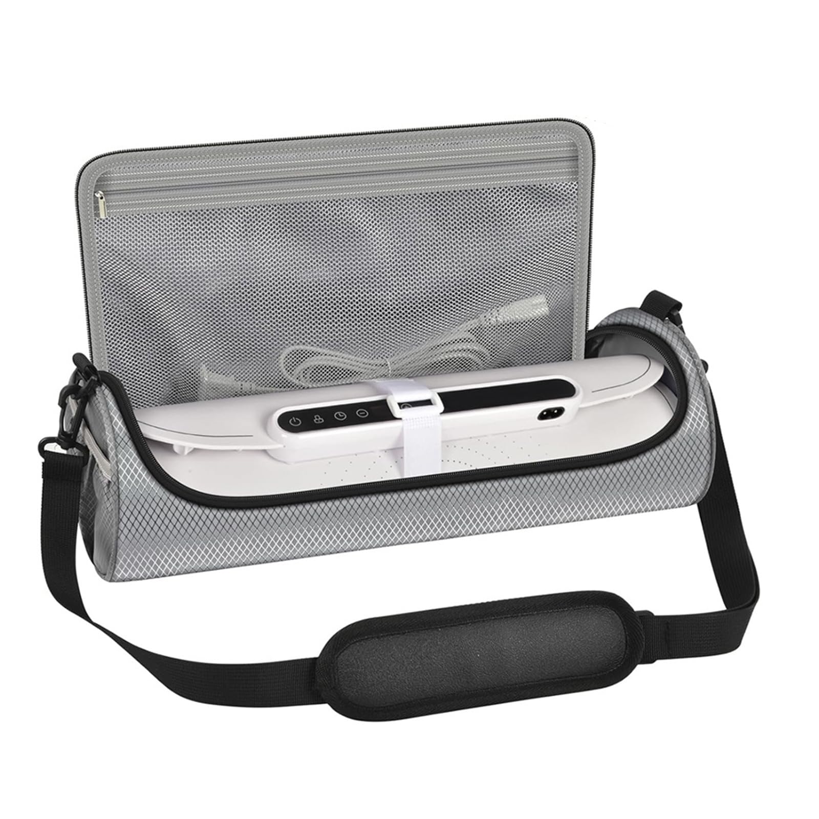 Jazuaiao Rolling Up Storage Bag for Electric Heating Trays Compact Sturdy Kitchen Organizers with Adjustable Design Electric Tray Storage Bag Portable Tray Carriers