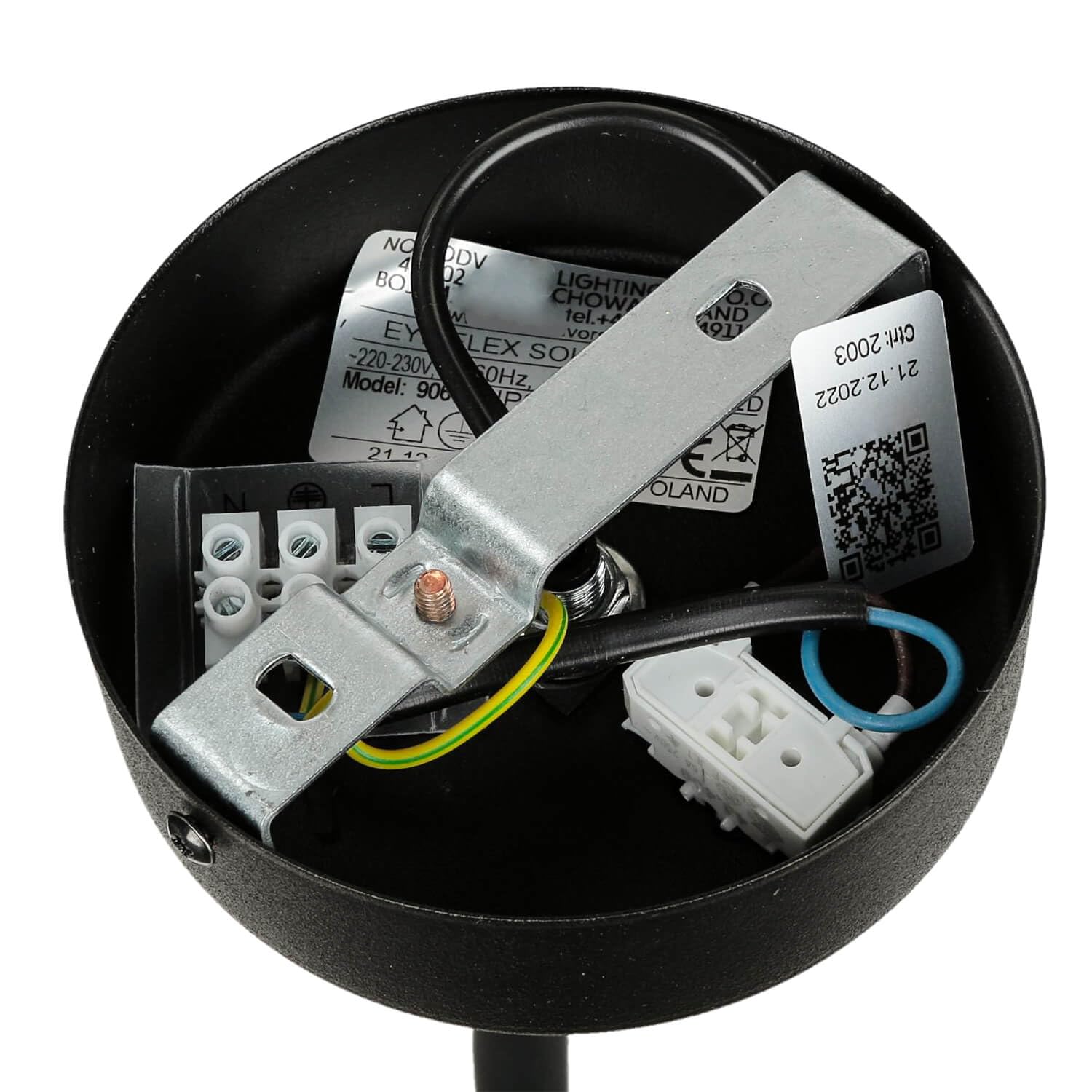 Wandlamp met schakelaar Mexlite Acier zwart