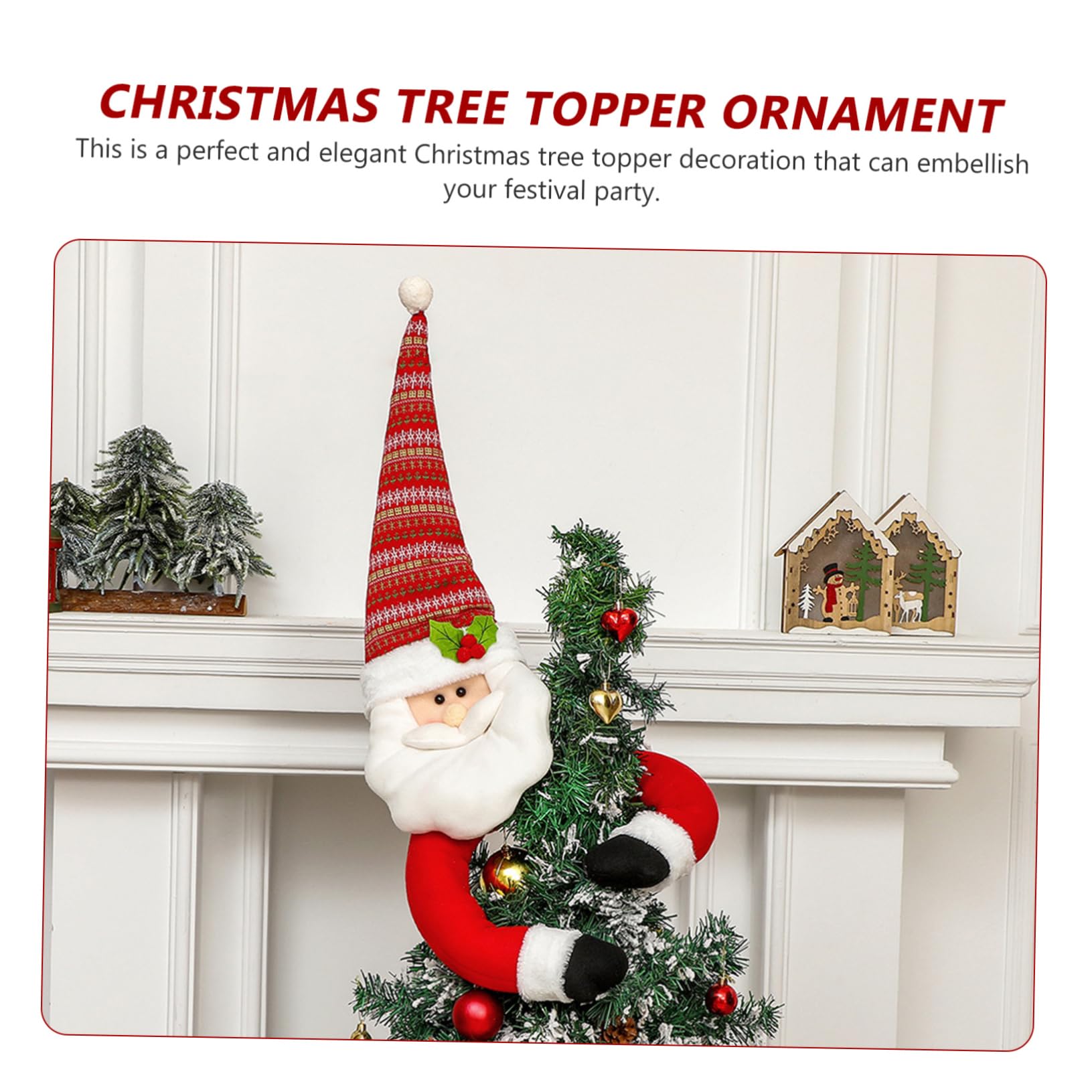 Cabilock Weihnachtsbaumspitze Christbaumspitze Dekorativ für Baumspitzenschmuck Christbaumschmuck Christbaumspitzenschmuck