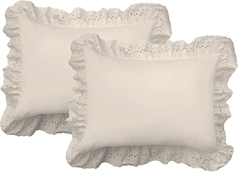 eyelet pillow cases