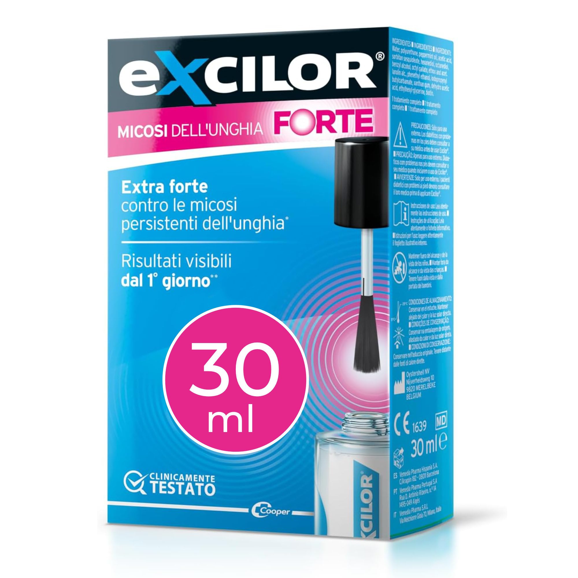 Excilor Micosi dell'unghia Forte, Trattamento della Micosi dell'Unghia Attivo Contro le micosi Persistenti, Confezione da 30 ml