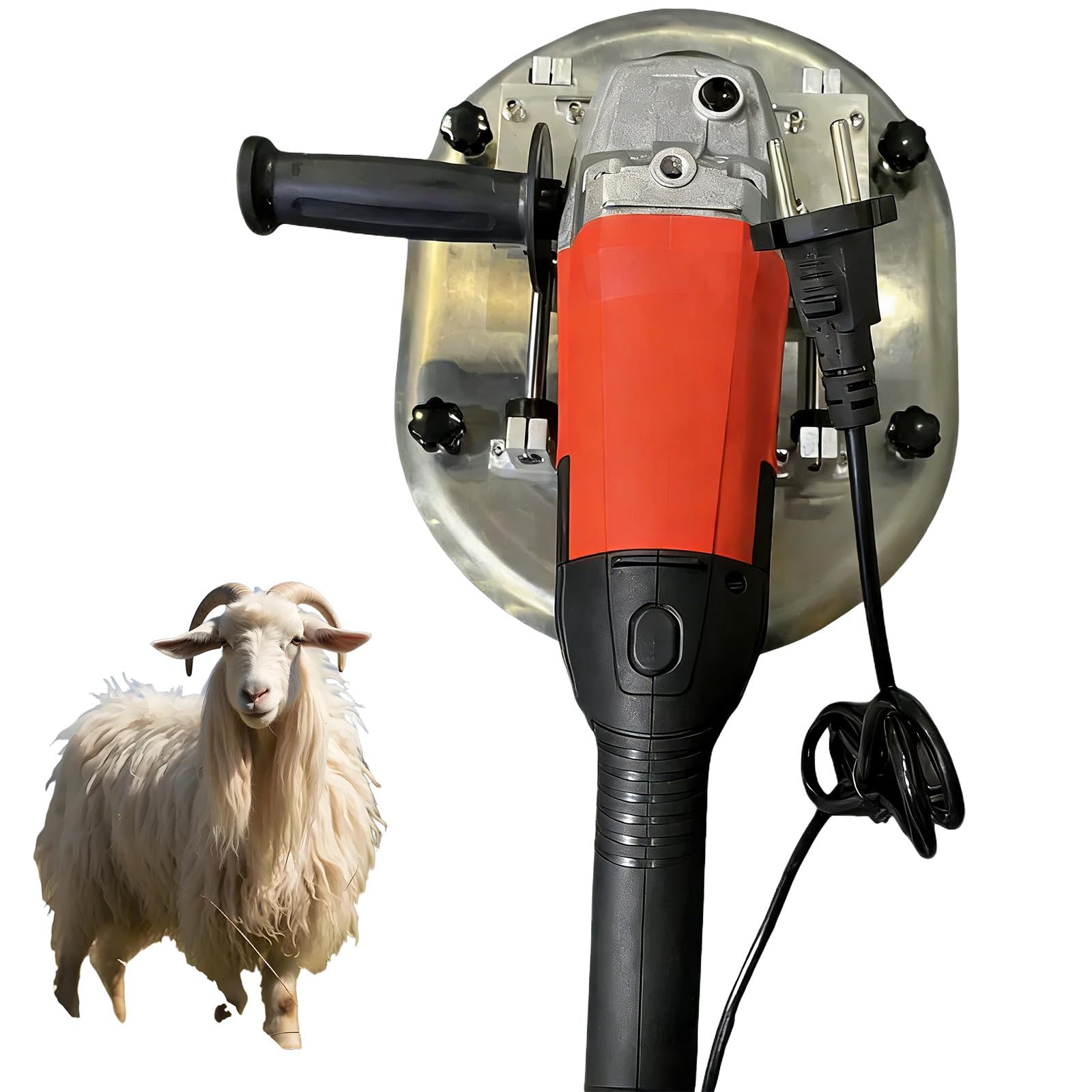 Dehorner Elettrico per Bovini Adulti, Tagliatrice per Corno Senza Sangue Resistente, Foro per Corna 3,35",Rapido E Preciso, per Agricoltori E Veterinari Red-100