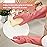 Rubber Cleaning Gloves for Dishwashing, 4 Pairs Reusable Kitchen Gloves for Washing Dishes and Household Cleaning, Pink Dish Gloves with Flocked Lining and Non-Slip Grip, Pefect for Woman Men - L