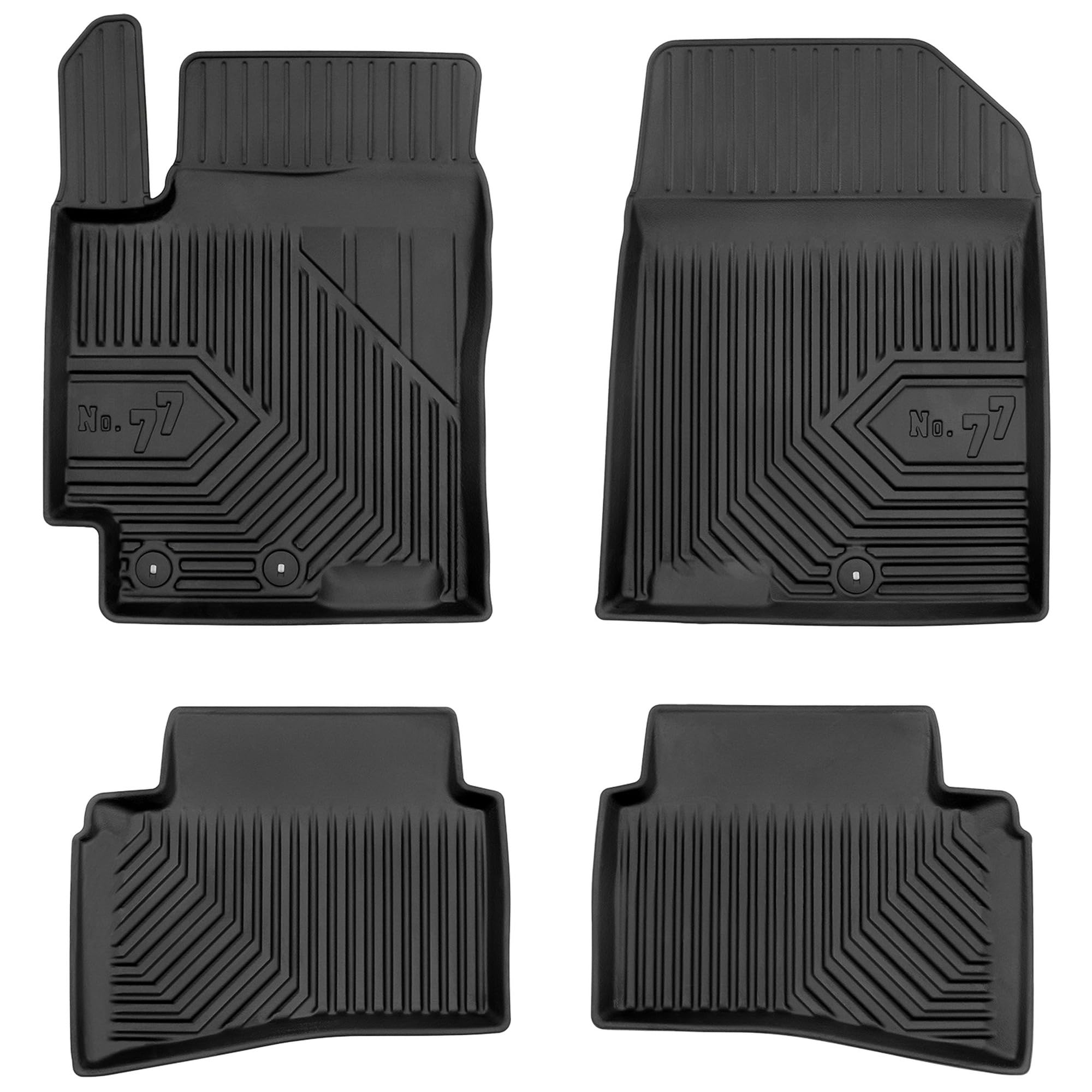 MOTOS Alfombrillas de Goma para Kia Stonic Desde 2017 Mejore la Comodidad de Sus Viajes con la Alfombra Antideslizante Car No.77- Alfombrillas de Coche para Varias Estaciones