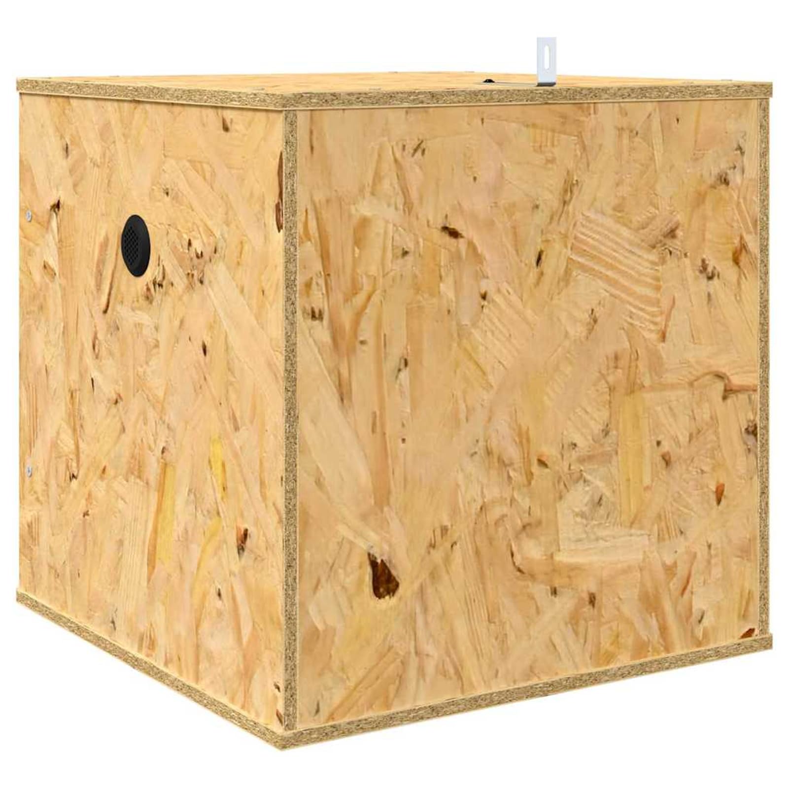Terrario OSB 100x50x50 cm per Rettili e Roditori, con Vetro Temperato e Termometro, Design Rustico Moderno, Spazioso, Facile da Pulire, Solo per Interni
