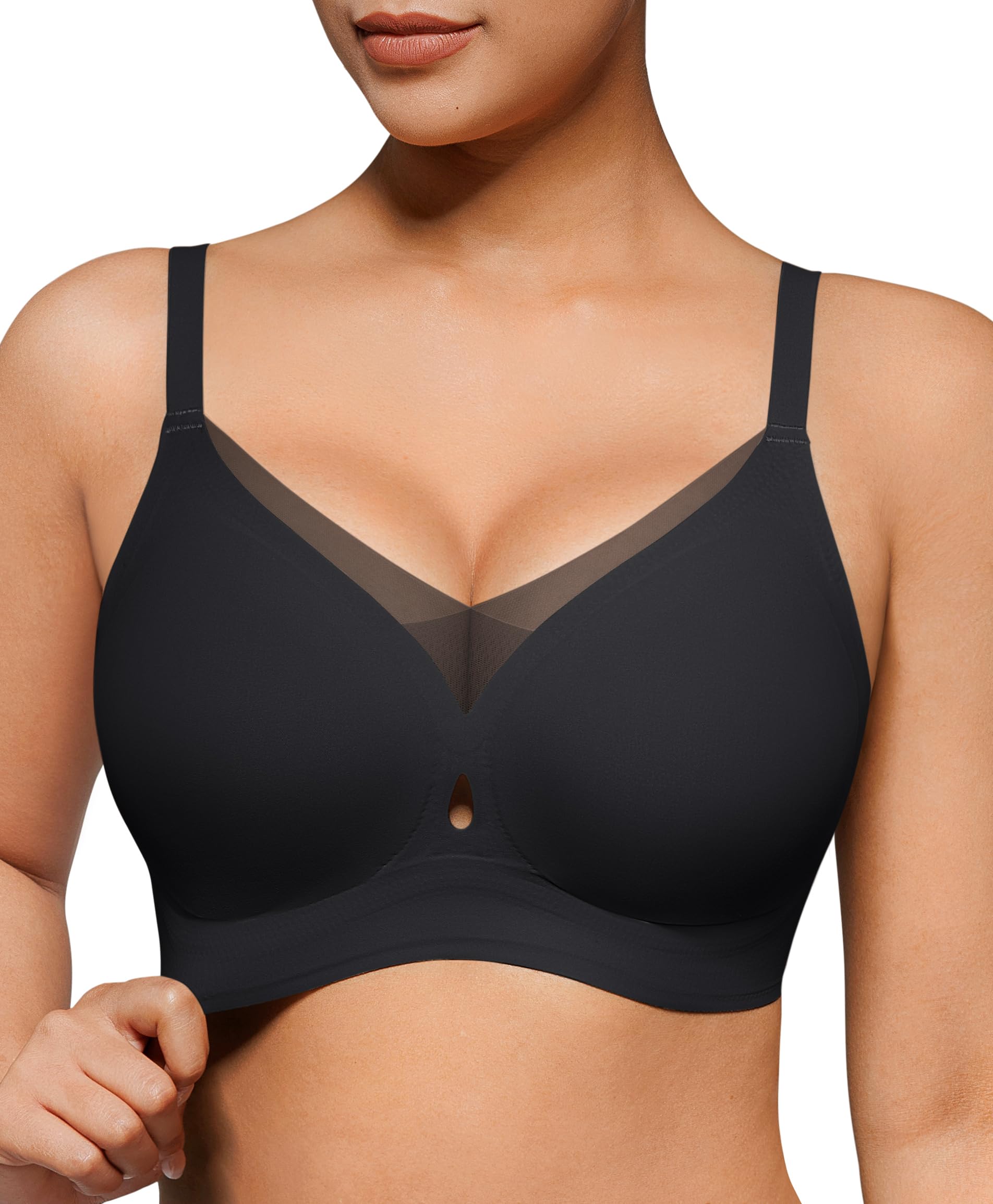 Popilush Wireless Push Up Bra Comfortable Supportive Everyday Bras