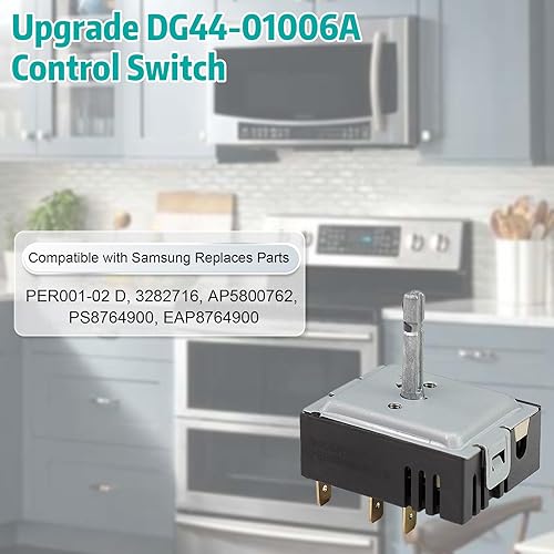 Miniatura 2 de Interruptor de Control de Actualización DG44-01006A Compatible con Samsung DG44-01006A Regulador de Estufa - Interruptor de Control Externo,