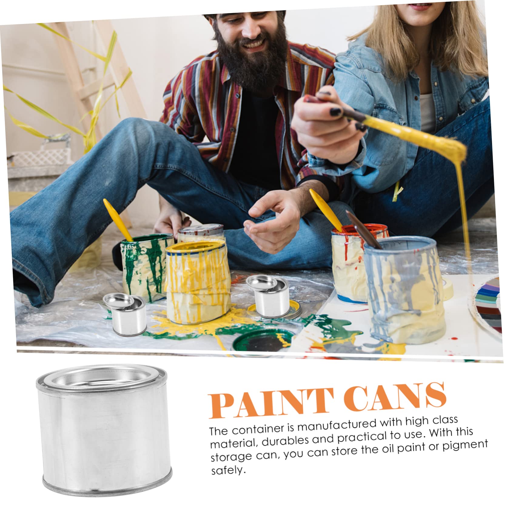 3Pcs Bac à Peinture En Aluminium Peinture En Métal Couleur Table De