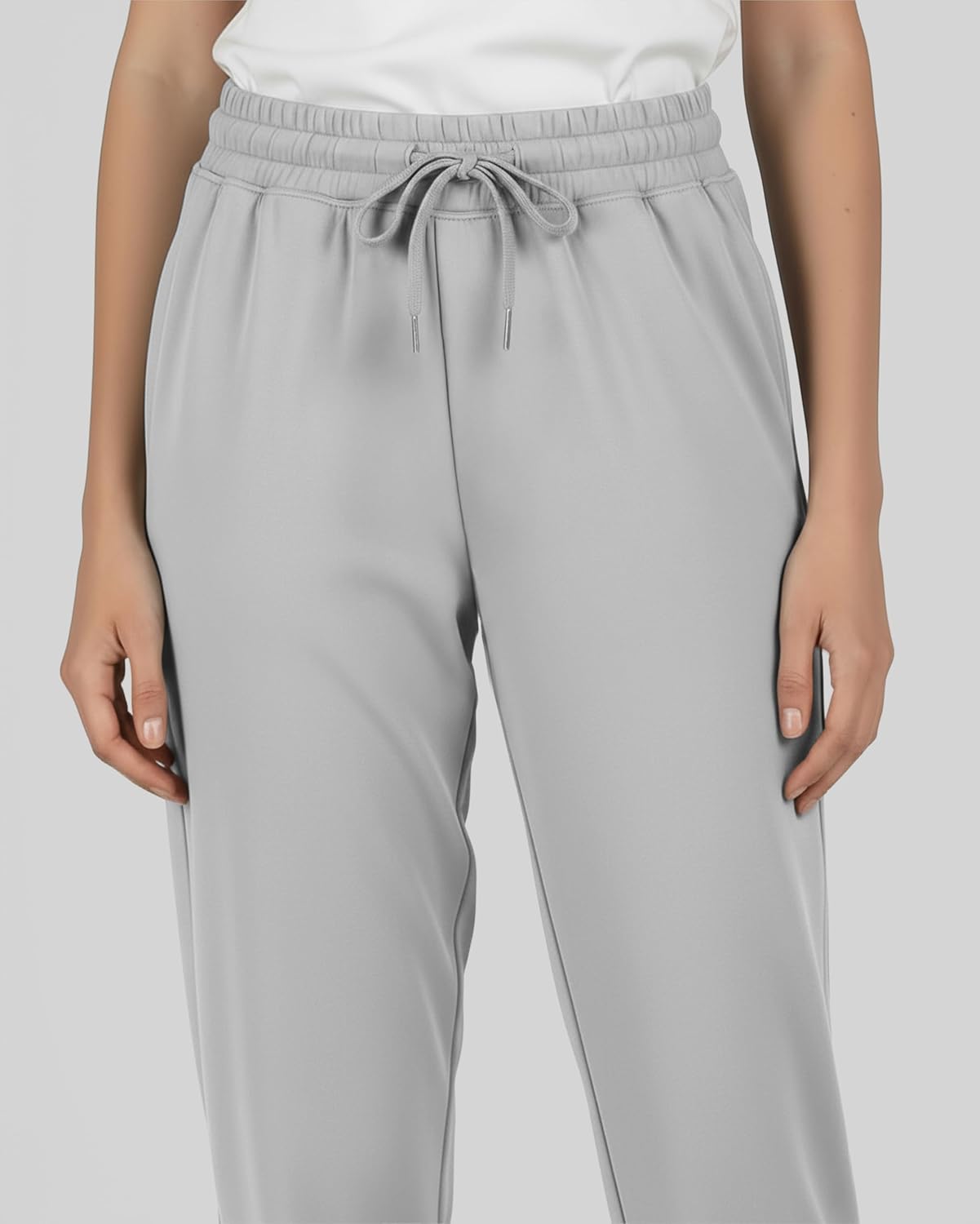 Real Essentials 3 Pack: Girls' Dry-Fit Jogger Sweatpants - Kids Teens Running Athletic Pants with Pockets (Sizes: 4-16) - Image 4