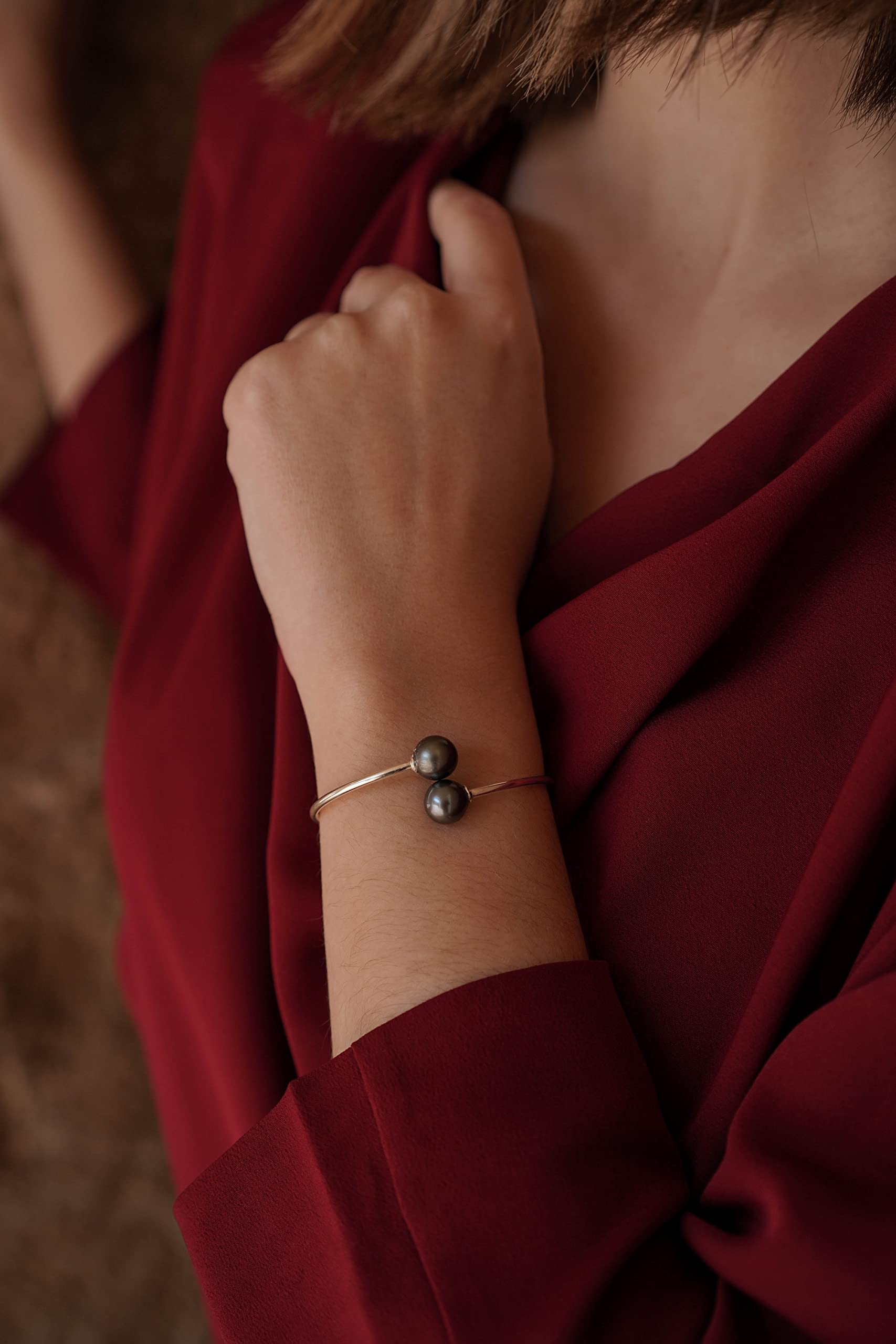 Bracelet en perles de Tahiti