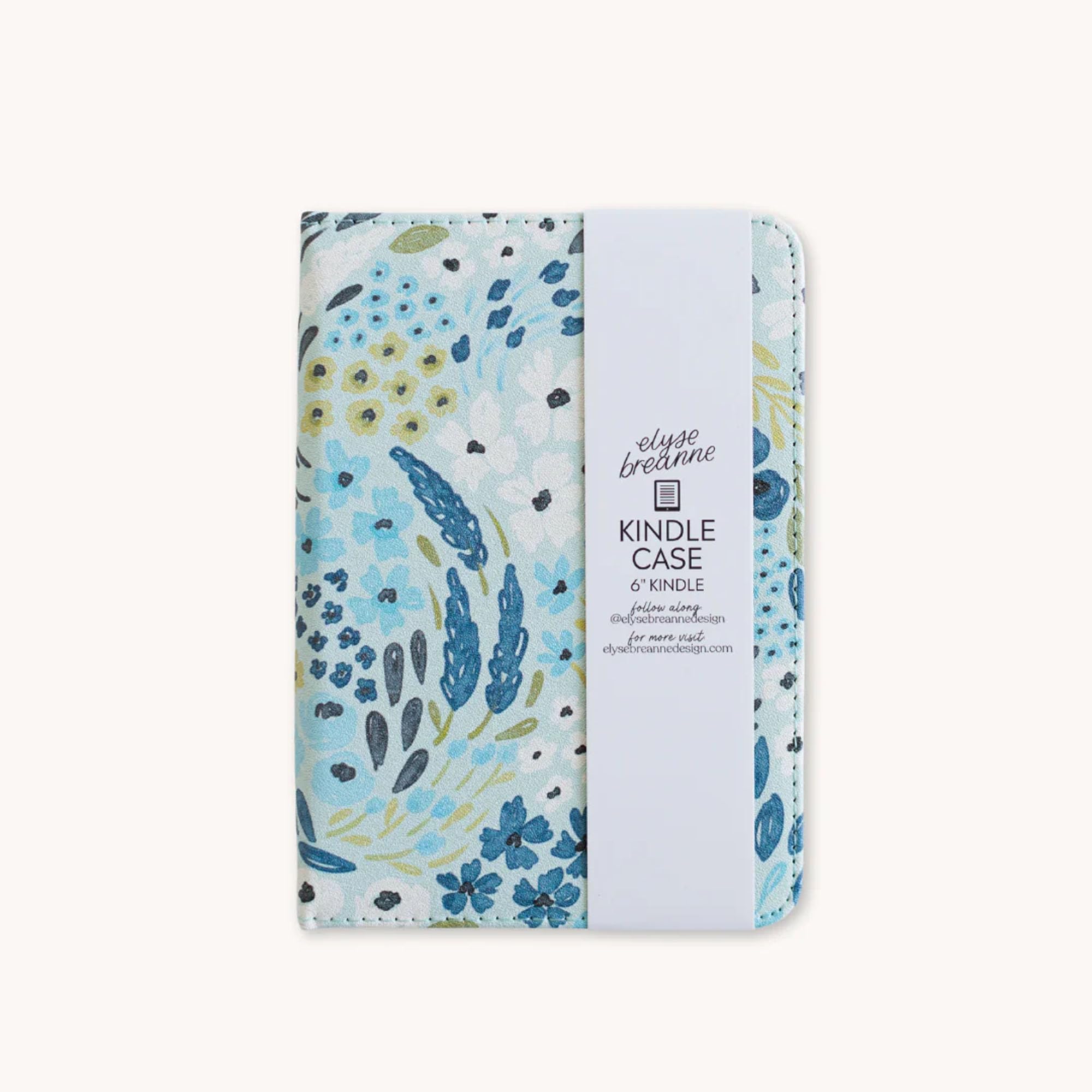 Kindle Hülle Mit Floral-Muster – Kompatibel Mit Basic Kindle 11. Gen – PU-Leder Mit Handschlaufe & Staffelei