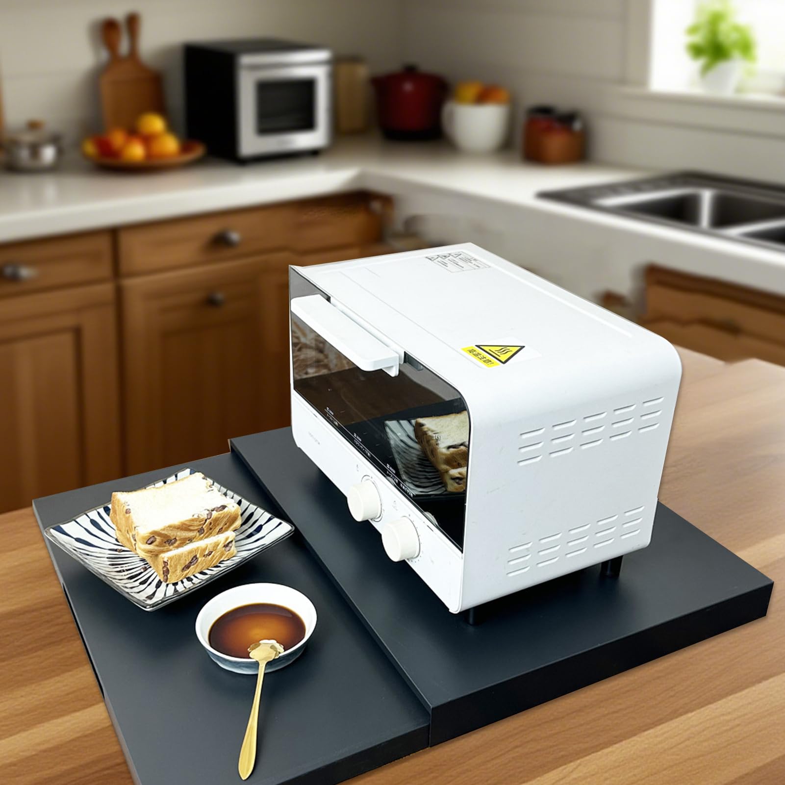 Mikrowellen Untersatz, Auszug Mikrowellen, Platzsparender Kaffeemaschinen Ständer Und Arbeitsplatten Backofen Organizer