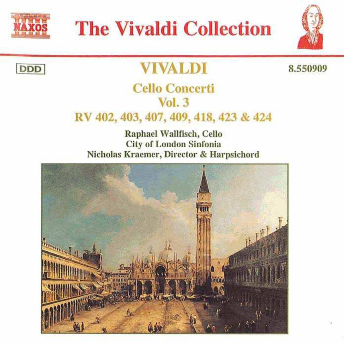 Cello Concertos Vol. 3 [Audio CD] Vivaldi and Nicholas Kraemer