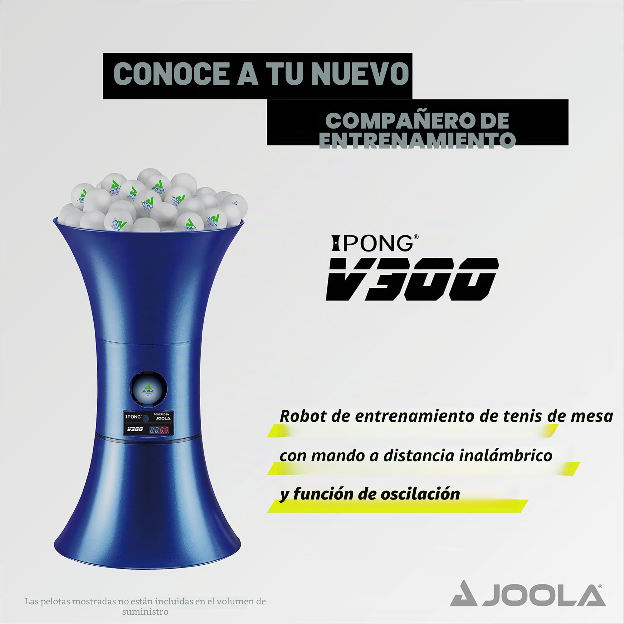 Joola iPong TT Buddy V300 Robot para Ping Pong, Azul