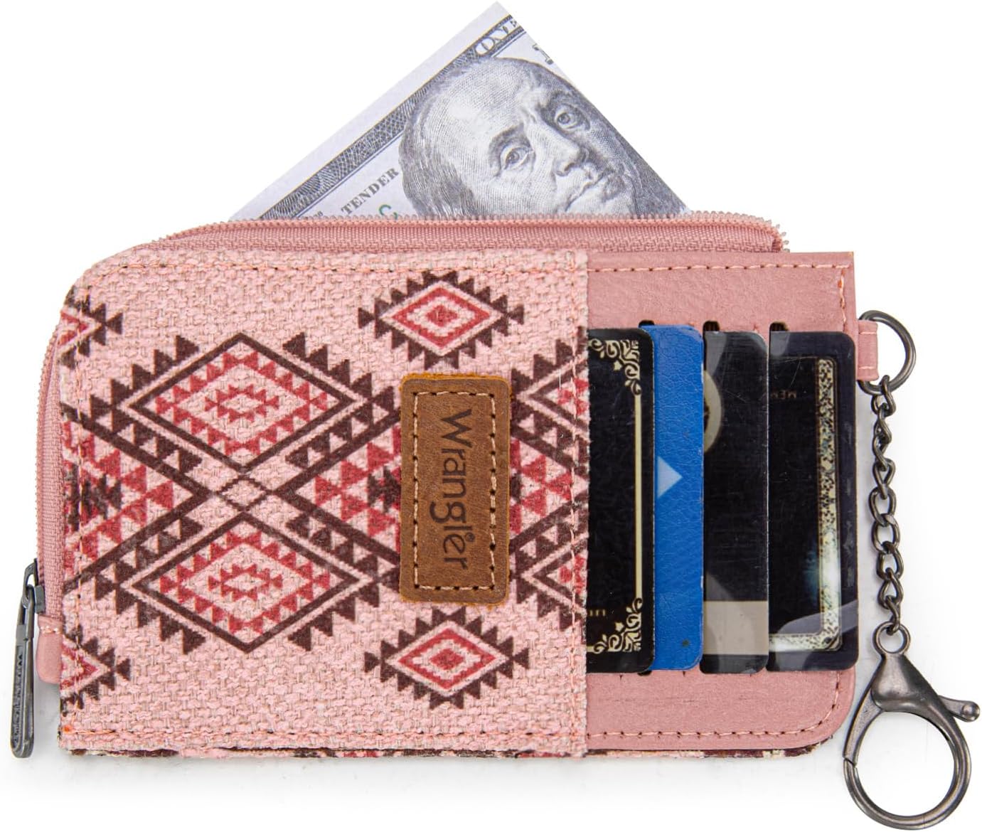 Montana West Wrangler Credit Card Holder Aztec Slim Wallet Keychain for Women Western Purse Gifts - Image 2