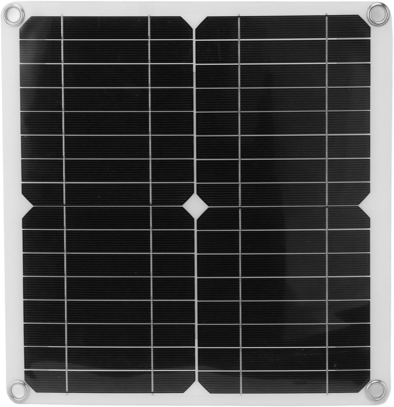 Solar Powered Fan Kit, 15w Solar Panel with 2 Water Proof Fans Intake or Exhaust Air wtih 4.26 Ft Cable for Outside Backyard Chicken Coops Greenhouses Dog Houses Pet Houses