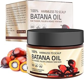Batana Oil for Hair Growth,120ml Raw Batana Oil,Pure Botana Hair Butter Hair Growth Oil for Healthier,Thicker,Fuller Hair,Nourishes Dry Scalp and Damaged Hair