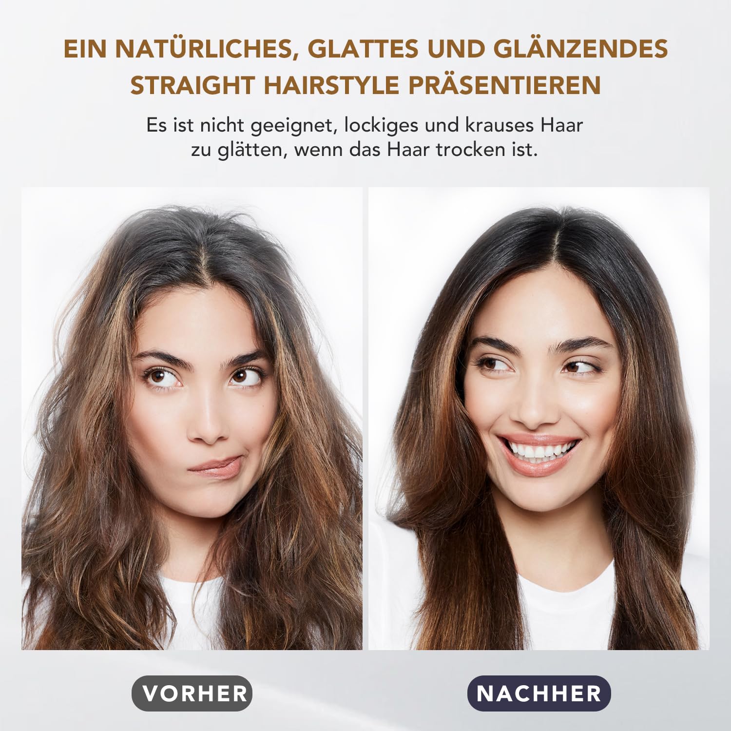 Glätteraufsätze für Dyson Airwrap mit Airflow Technologie ohne heiße Platten für sanftes Haarstyling mit weniger Schäden, Kompatibel mit HS01/HS05/HS08, Blau