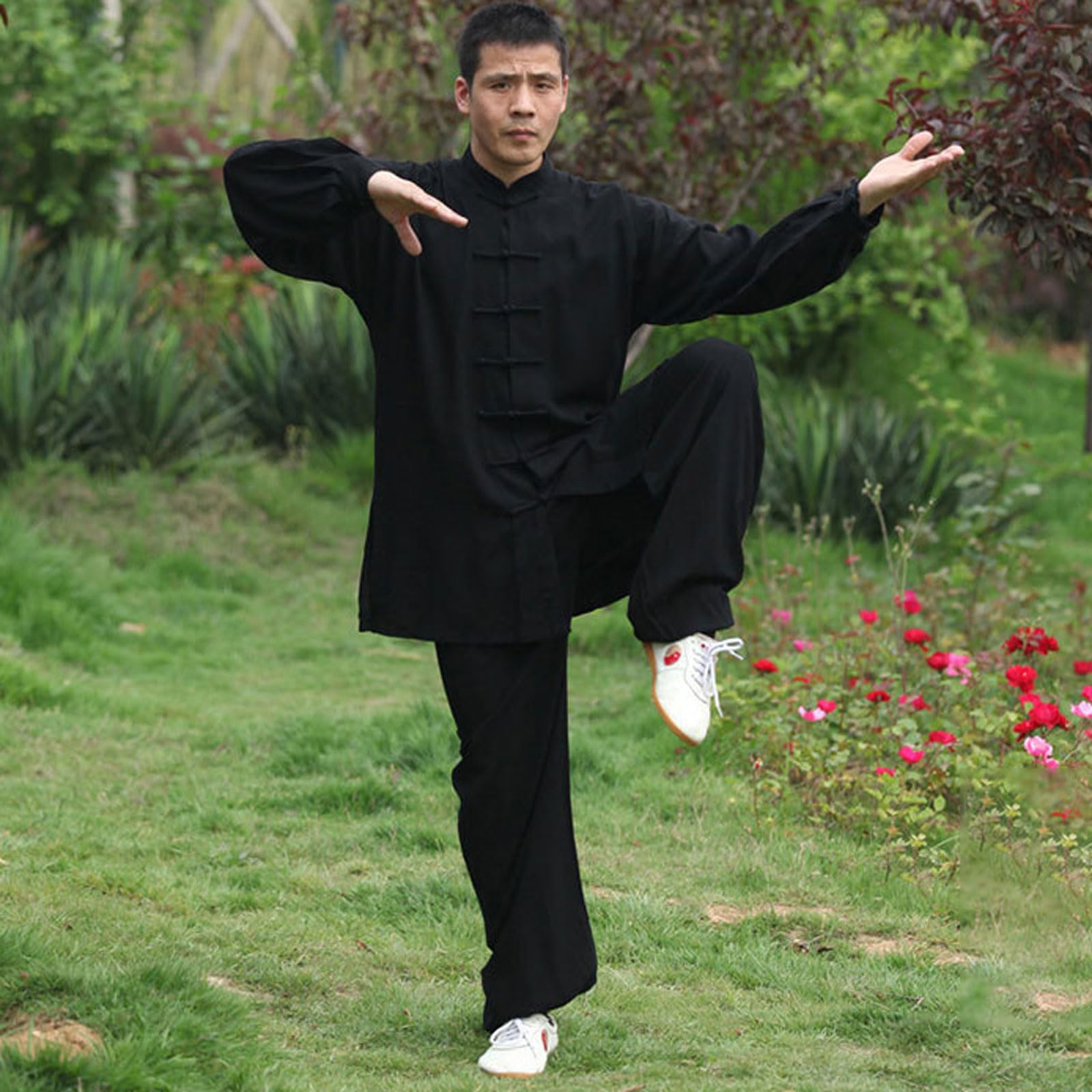 Unisex Kung Fu und Tai Chi Uniform,Traditionelle Chinesische Kampfkunstkleidung,Leichte Kostüme für Kung-Fu-Morgenübungen,Locker Und Bequem,für Meditation,Kampfsport,Wing Chun-Bekleidung