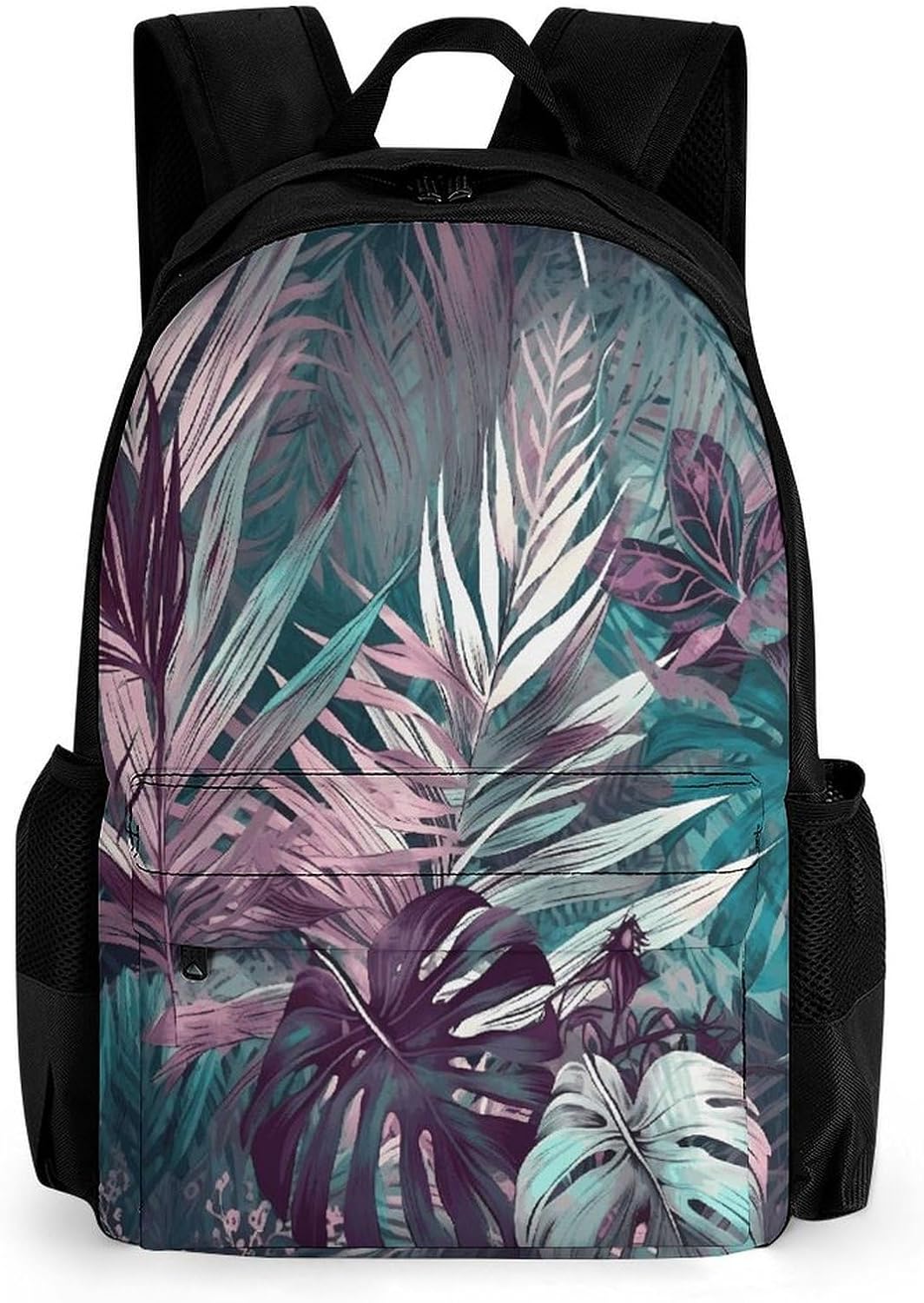 Palm Leaf Pattern Backpack Daypack Travel Backpack | Lightweight Casual Laptop Backpack for Women Men Aesthetic Travel Bag for Weekender Business Hiking Outdoor