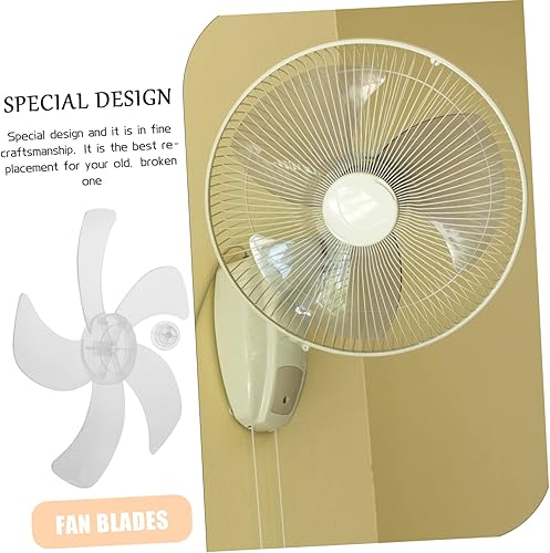 Miniatura 5 de Veemoon Ventilador de caja de 20 pulgadas, 16 cubiertas de tuerca de repuesto de plástico, aspas universales de pulgadas con hojas de cielo de pie,