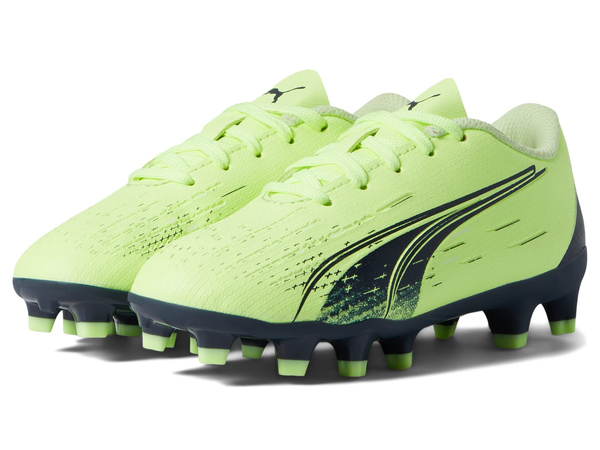 PUMA Ultra Play Firm Artificial Ground Sneaker, Fizzy Light-Parisian Night-Blue Glimmer, 11 US Unisex Big Kid