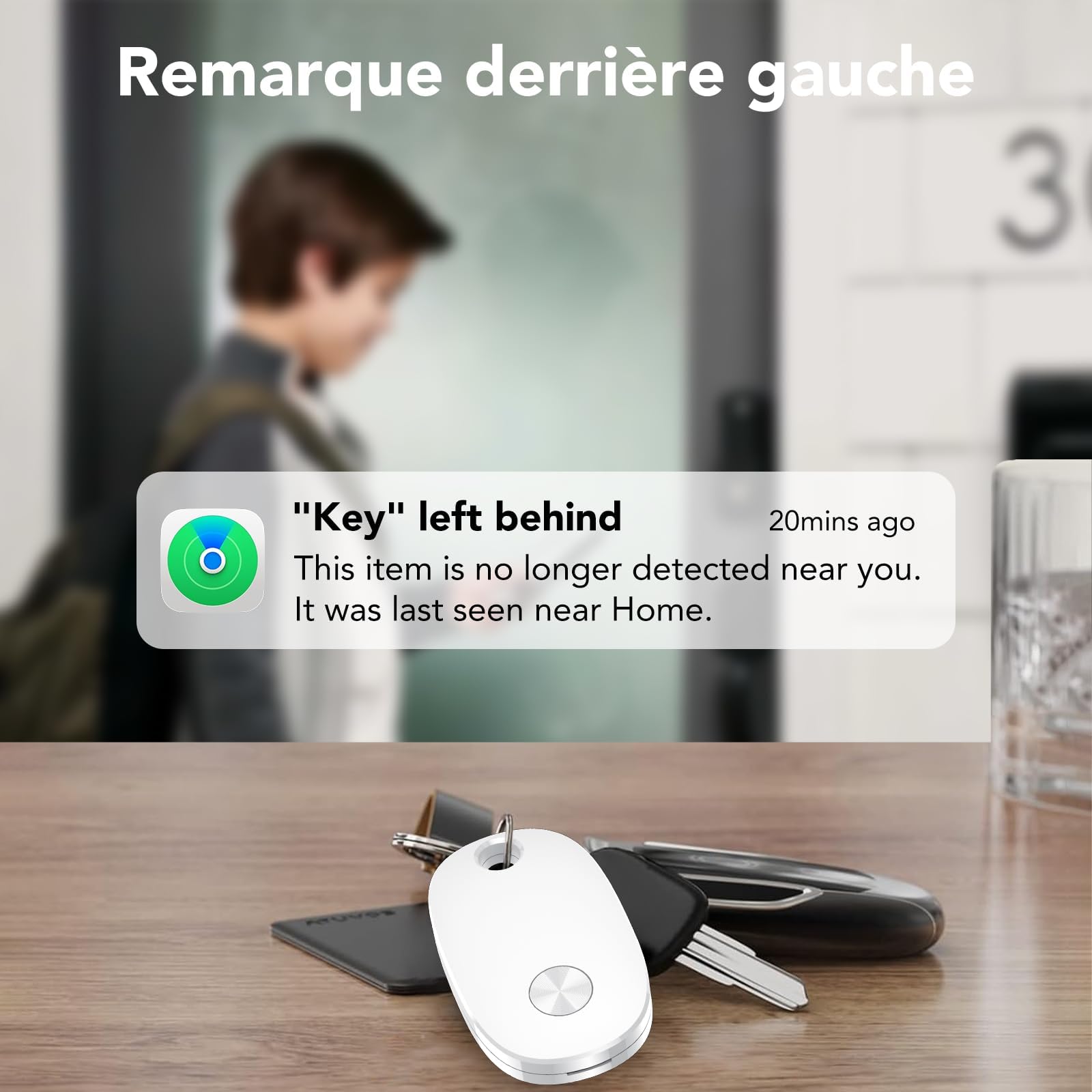 Air Tracker Tag 4 Pezzi, Air Tracker Funziona con Apple Dov'è App (solo iOS), Batteria Sostituibile Trova Oggetti,2 anni Utilizzabile Localizzatore Chiavi per Bagagli/Valigie/Portafogli [weTag Pro]