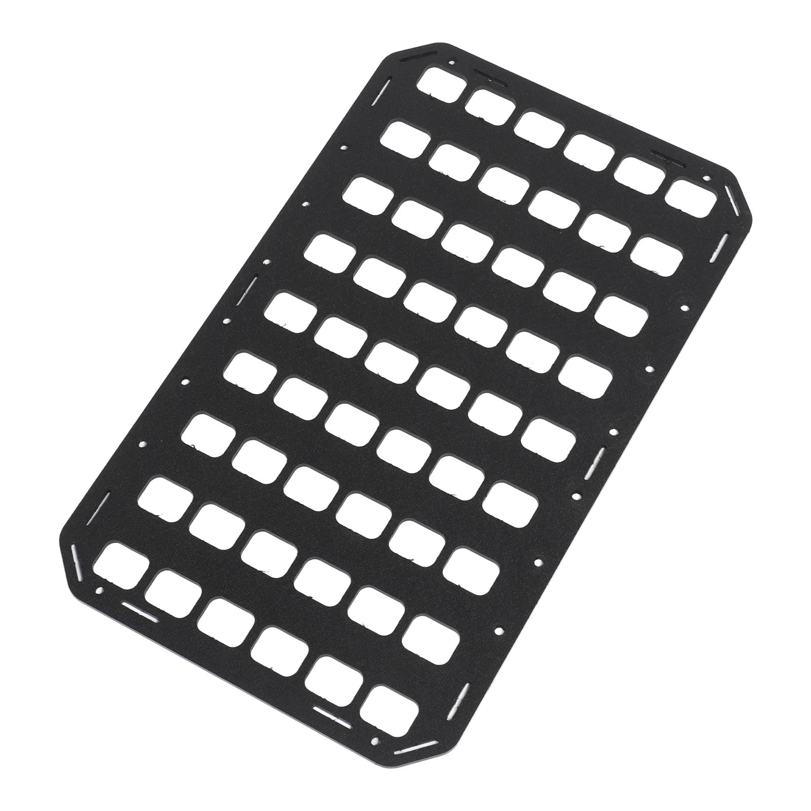 Sztywna Wkładka Panel MOLLE PP Przenośny Organizer na Sprzęt Plecak Panel do Przechowywania Sprzętu z Uchwytem do Noszenia Pasek na Woreczki Czarna Sztywna Wkładka Panel MOLLE PP