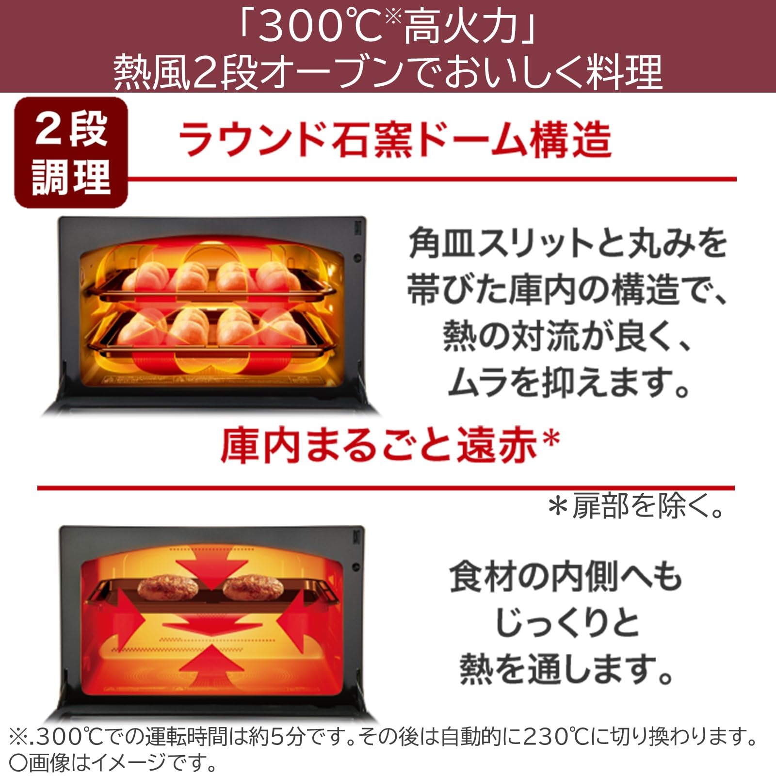 東芝(TOSHIBA) ER-XD3000(W) 30L 石窯ドームオーブンレンジ